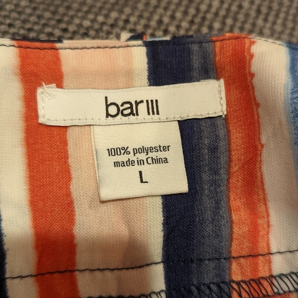 Bar III Wide Leg Striped Pants Size Large Multicolored - Picture 4 of 6